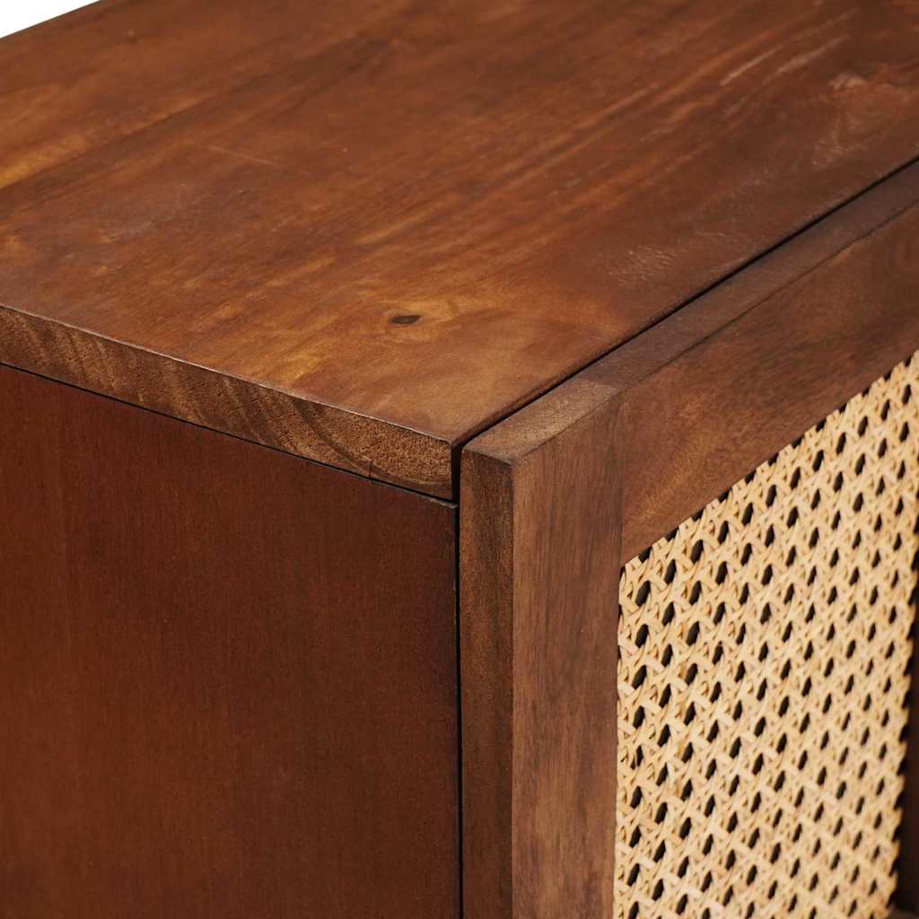 vidaXL Sideboard Braun 60 x 33,5 x 75 cm Massivholz Mango