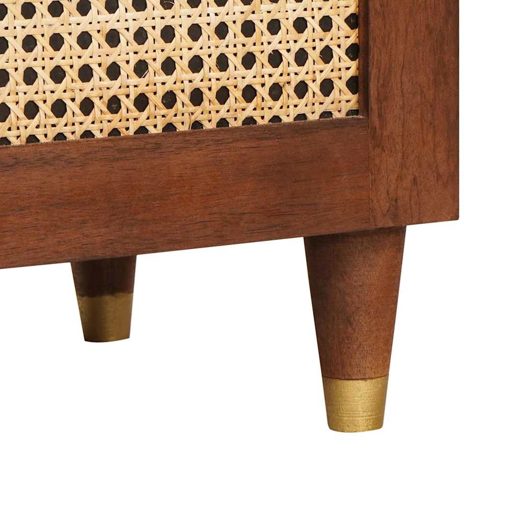 vidaXL Sideboard Braun 60 x 33,5 x 75 cm Massivholz Mango