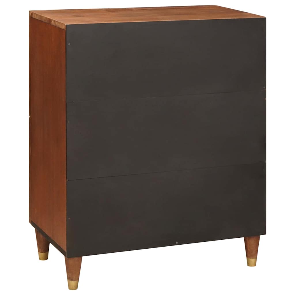 vidaXL Sideboard Braun 60 x 33,5 x 75 cm Massivholz Mango