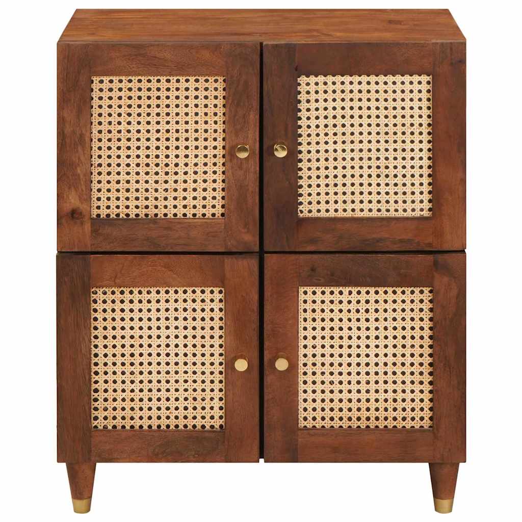 vidaXL Sideboard Braun 60 x 33,5 x 75 cm Massivholz Mango