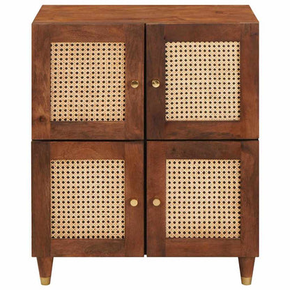 vidaXL Sideboard Braun 60 x 33,5 x 75 cm Massivholz Mango