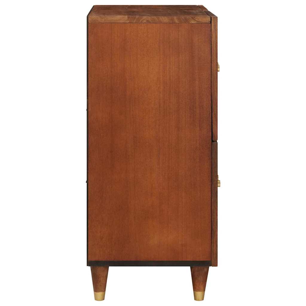 vidaXL Sideboard Braun 60 x 33,5 x 75 cm Massivholz Mango