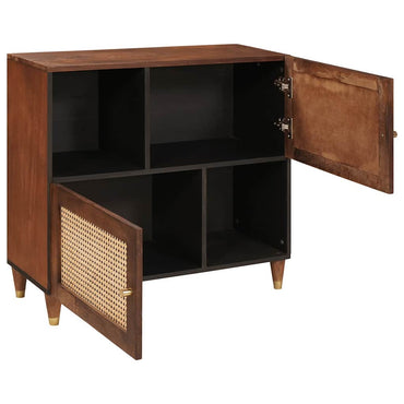vidaXL Sideboard Braun 80 x 33,5 x 75 cm Massivholz Mango