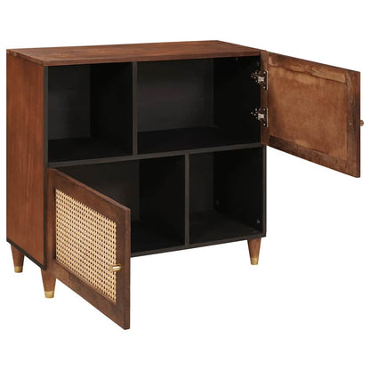 Sideboard Braun 80 x 33,5 x 75 cm Massivholz Mango