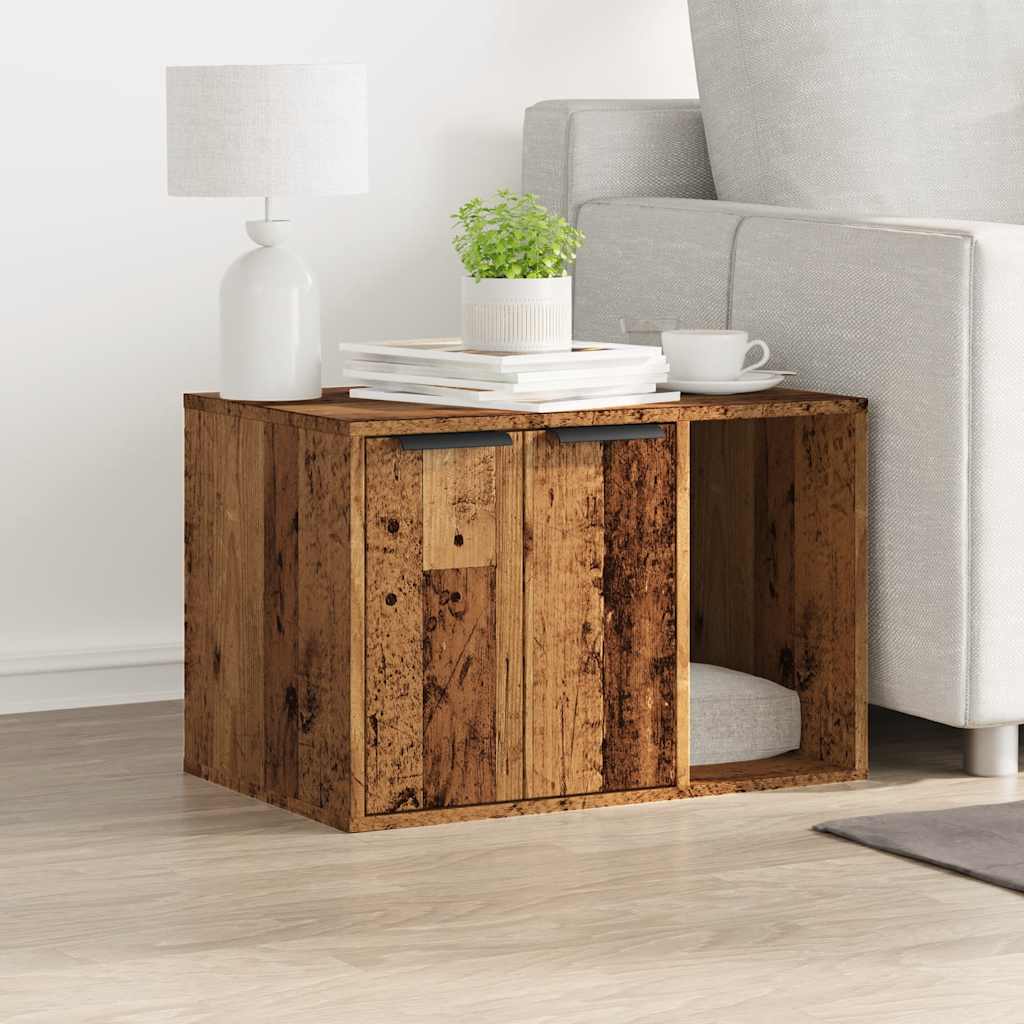 Katzenklo Altholz-Optik 60x40x40 cm Holzwerkstoff