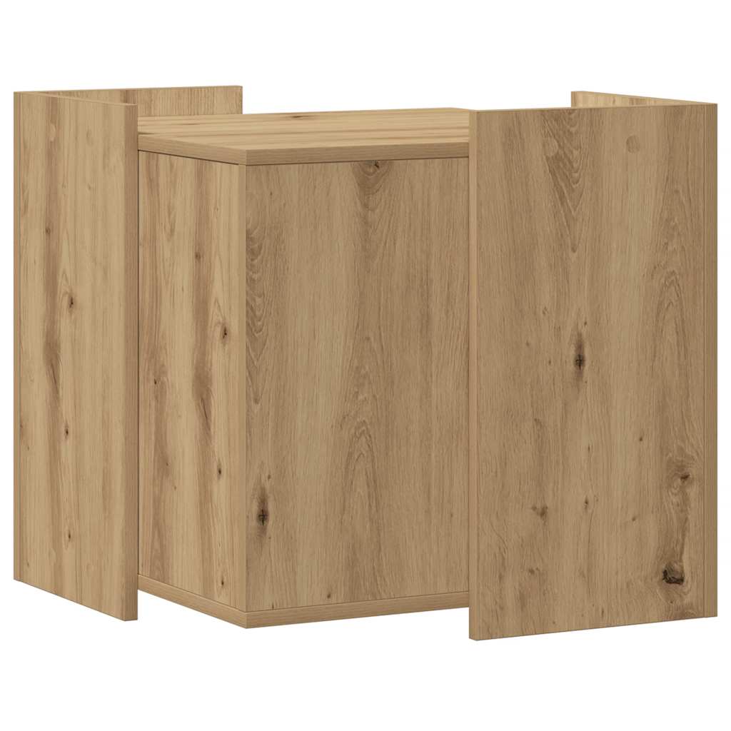 Katzenklo Artisan-Eiche 53x53x51 cm Holzwerkstoff