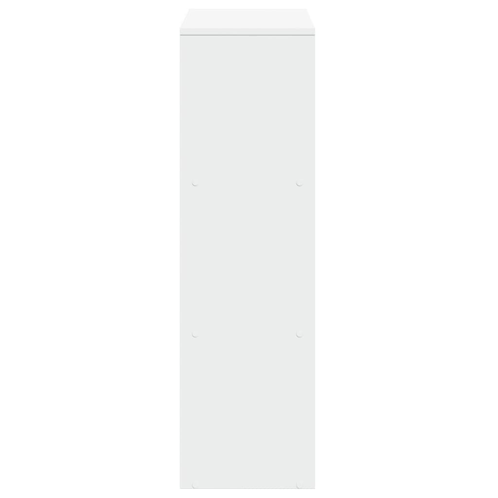 vidaXL Raumteiler Bücherregal 3-stufig Weiß 99x29x99 cm Holzwerkstoff