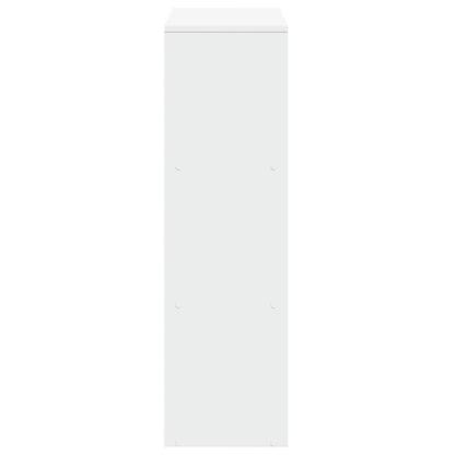 vidaXL Raumteiler Bücherregal 3-stufig Weiß 99x29x99 cm Holzwerkstoff
