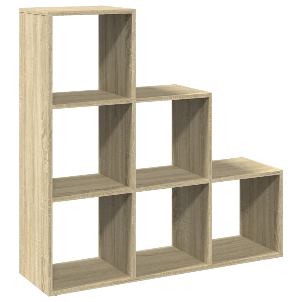 vidaXL Bibliothèque-Séparateur de Pièce 3 Étagères Chêne Sonoma 99x29x99 cm