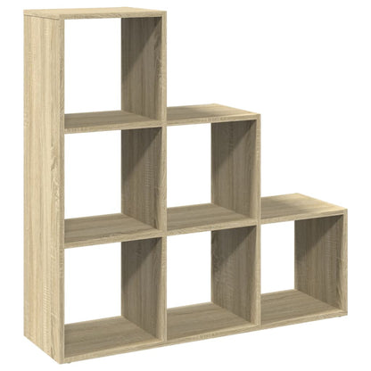 vidaXL Bibliothèque-Séparateur de Pièce 3 Étagères Chêne Sonoma 99x29x99 cm