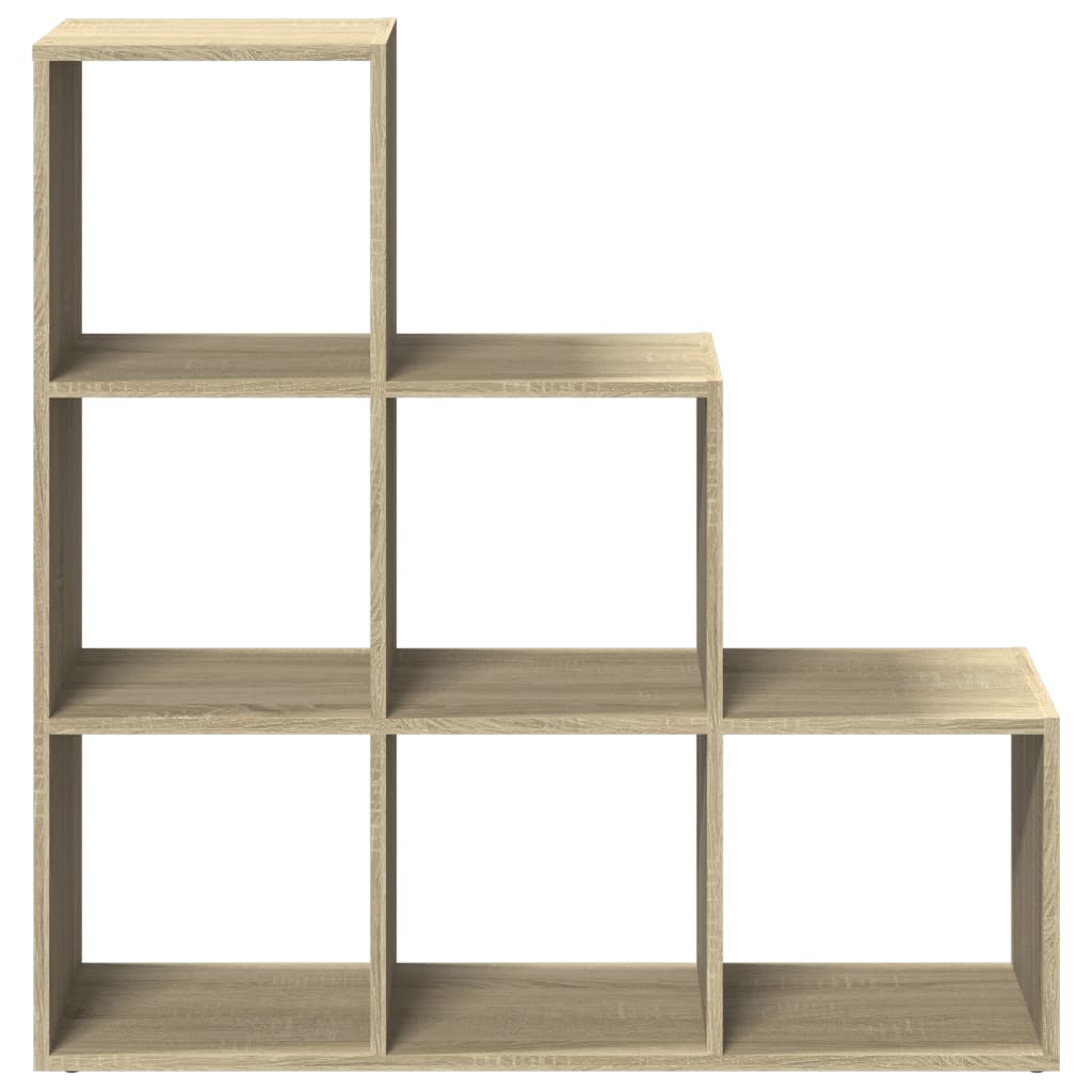 vidaXL Bibliothèque-Séparateur de Pièce 3 Étagères Chêne Sonoma 99x29x99 cm