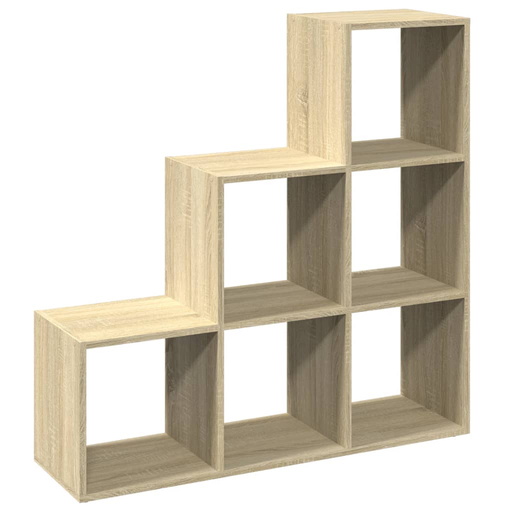 vidaXL Bibliothèque-Séparateur de Pièce 3 Étagères Chêne Sonoma 99x29x99 cm