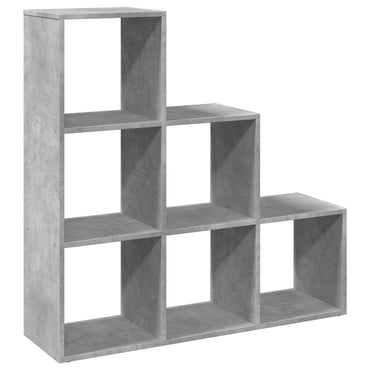 vidaXL Étagère de séparation de pièce à 3 niveaux gris béton 99x29x99 cm
