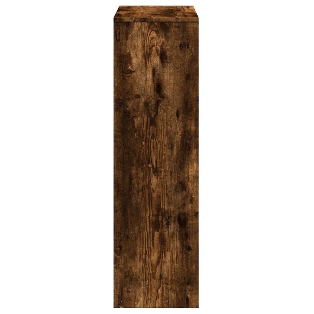vidaXL Étagère de séparation de pièce à 3 niveaux chêne fumé 99x29x99 cm