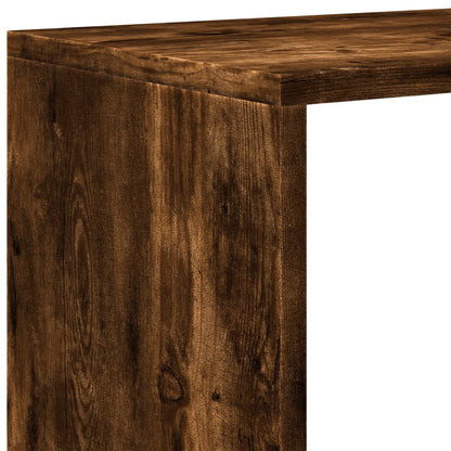 vidaXL Étagère de séparation de pièce à 3 niveaux chêne fumé 99x29x99 cm
