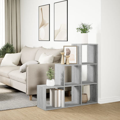 vidaXL Étagère de séparation de pièce 3 niveaux gris Sonoma 99x29x99 cm
