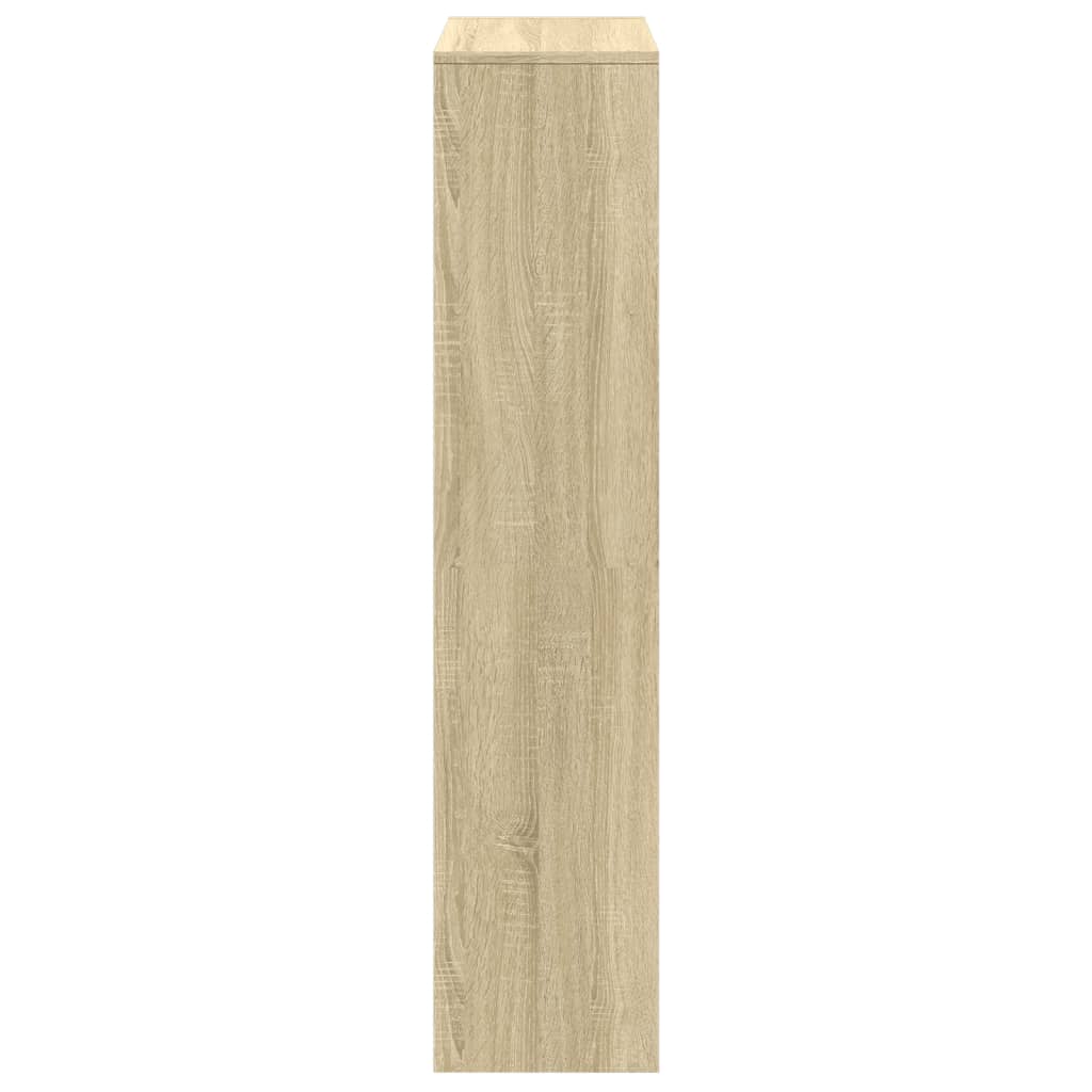 vidaXL Bibliothèque en guise de séparateur de pièce 4 niveaux chêne Sonoma 131,5x29x131,5 cm