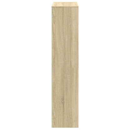 vidaXL Bibliothèque en guise de séparateur de pièce 4 niveaux chêne Sonoma 131,5x29x131,5 cm