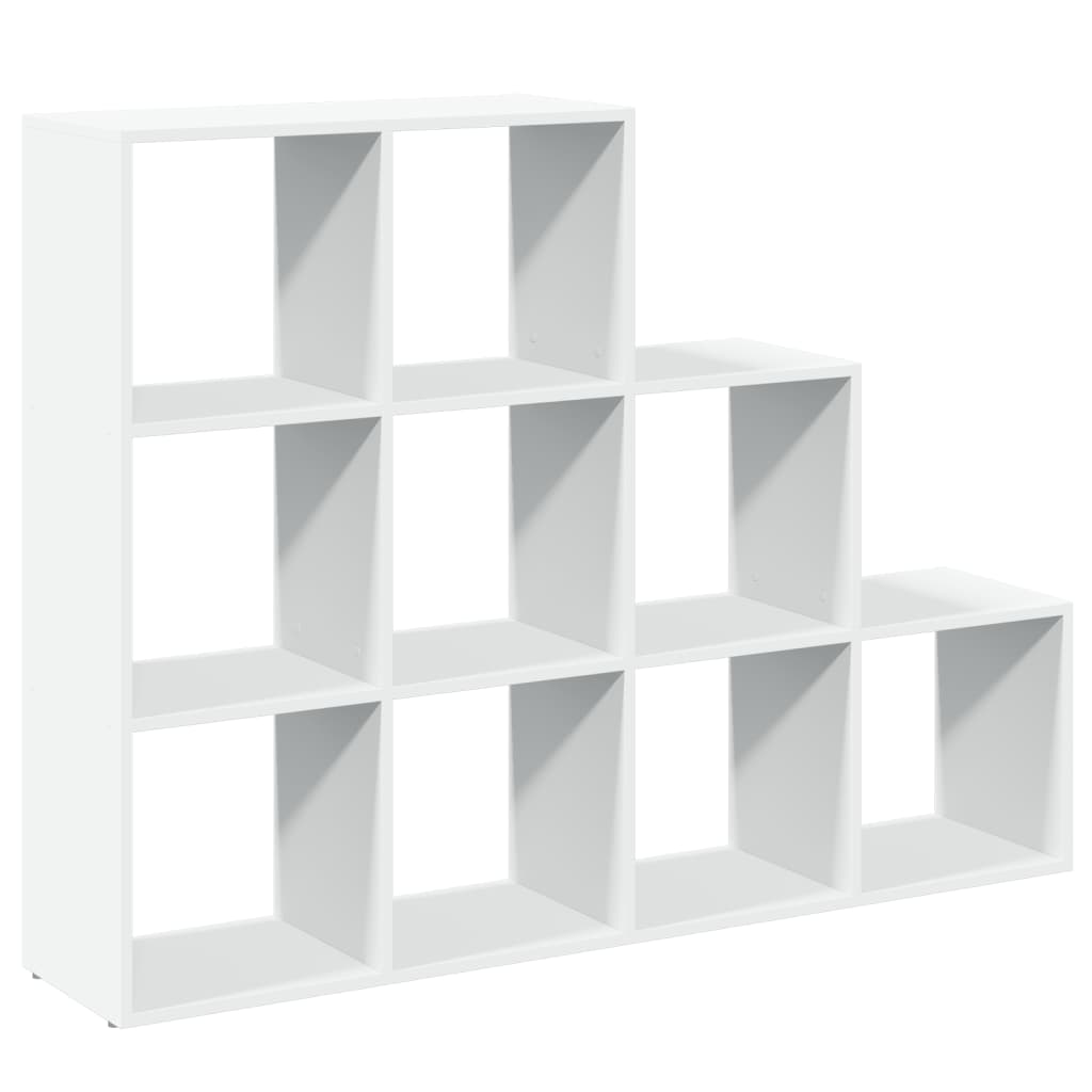 vidaXL Bibliothèque/Séparateur de Pièce 3 Niveaux Blanc 137,5x29x103,5 cm