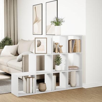 vidaXL Bibliothèque/Séparateur de Pièce 3 Niveaux Blanc 137,5x29x103,5 cm