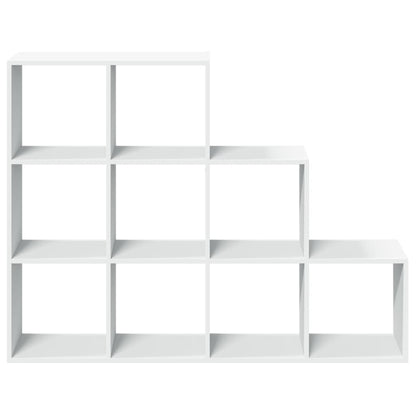 vidaXL Bibliothèque/Séparateur de Pièce 3 Niveaux Blanc 137,5x29x103,5 cm