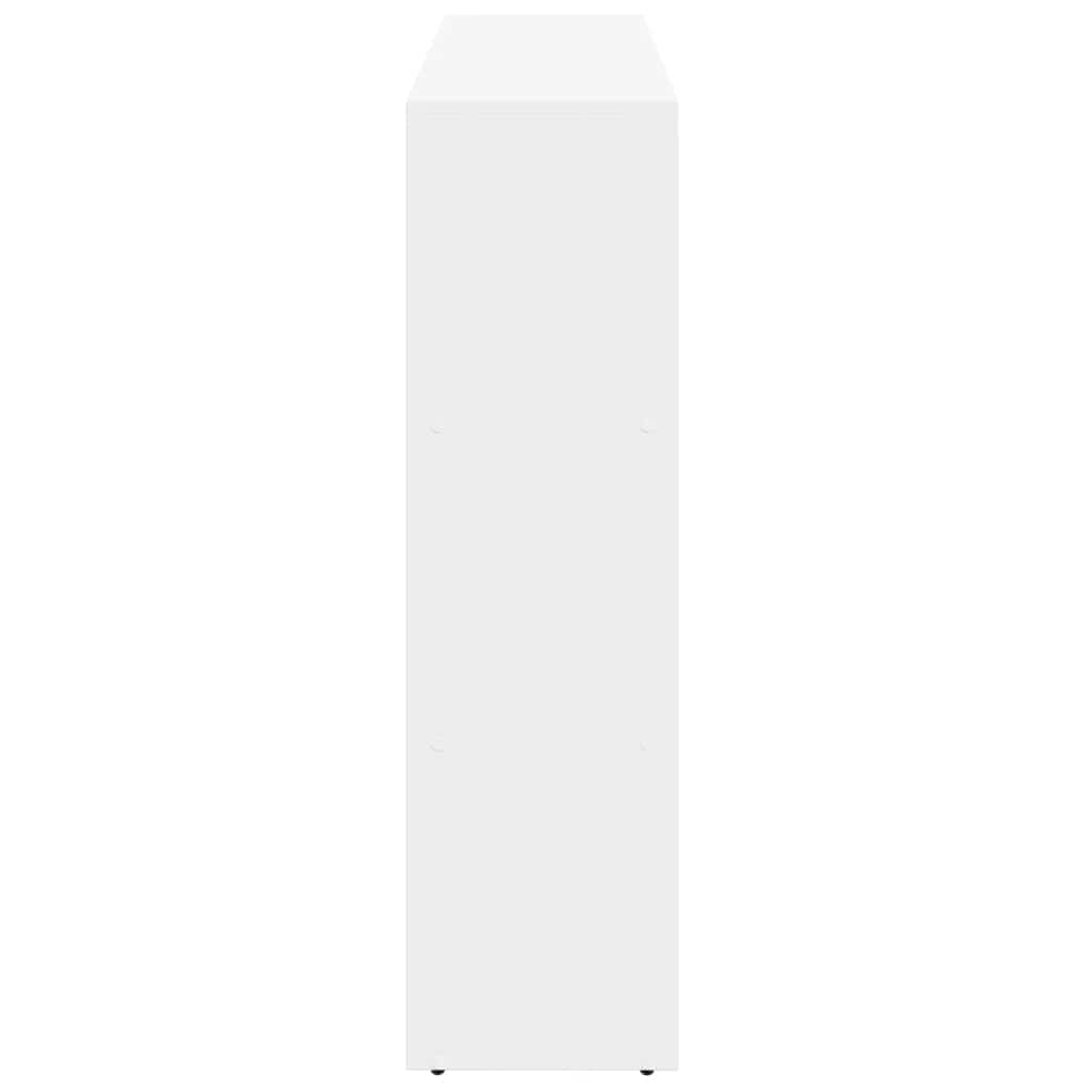 vidaXL Bibliothèque/Séparateur de Pièce 3 Niveaux Blanc 137,5x29x103,5 cm