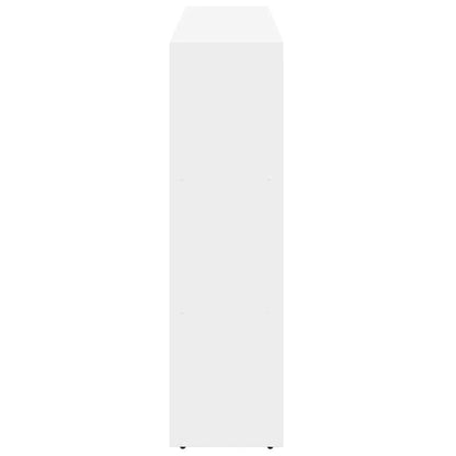 vidaXL Bibliothèque/Séparateur de Pièce 3 Niveaux Blanc 137,5x29x103,5 cm