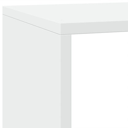 vidaXL Bibliothèque/Séparateur de Pièce 3 Niveaux Blanc 137,5x29x103,5 cm