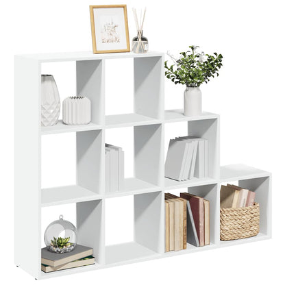 vidaXL Bibliothèque/Séparateur de Pièce 3 Niveaux Blanc 137,5x29x103,5 cm