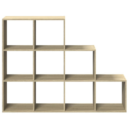 vidaXL Raumteiler-Bücherregal 3 Stufen Sonoma-Eiche 137,5x29x103,5 cm