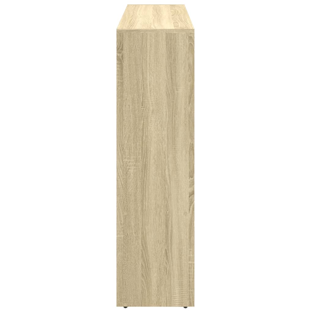 vidaXL Raumteiler-Bücherregal 3 Stufen Sonoma-Eiche 137,5x29x103,5 cm