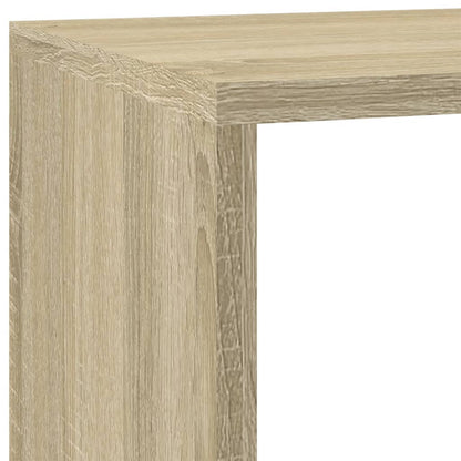 vidaXL Raumteiler-Bücherregal 3 Stufen Sonoma-Eiche 137,5x29x103,5 cm