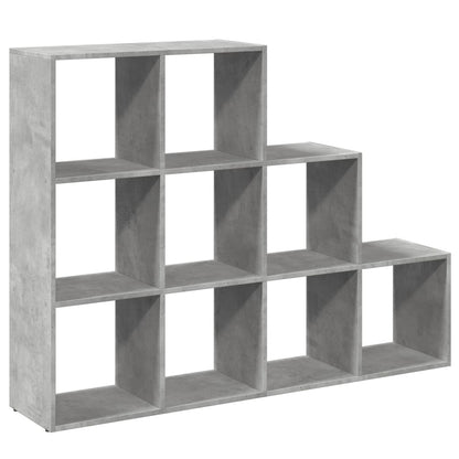 vidaXL Étagère de séparation de pièce 3 niveaux gris béton 137,5x29x103,5 cm