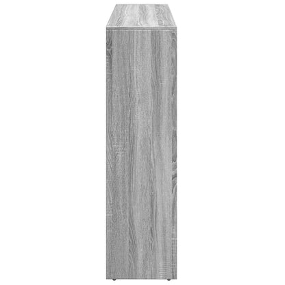 vidaXL Raumteiler-Bücherregal 3 Stufen Grau Sonoma 137,5x29x103,5 cm