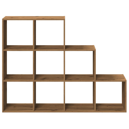 vidaXL Raumteiler-Bücherregal 3 Stufen Artisan-Eiche 137,5x29x103,5 cm