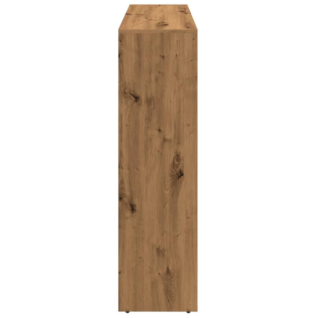vidaXL Raumteiler-Bücherregal 3 Stufen Artisan-Eiche 137,5x29x103,5 cm