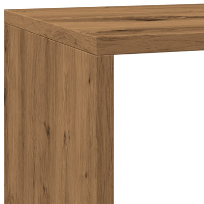 vidaXL Raumteiler-Bücherregal 3 Stufen Artisan-Eiche 137,5x29x103,5 cm