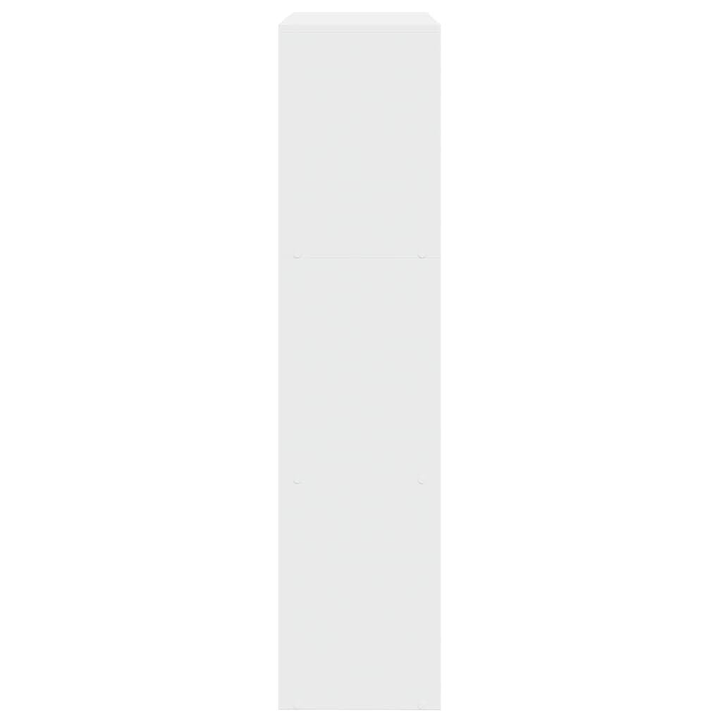 vidaXL Étagère séparateur de pièce 3 niveaux Blanc 123x29x123 cm Bois d'ingénierie