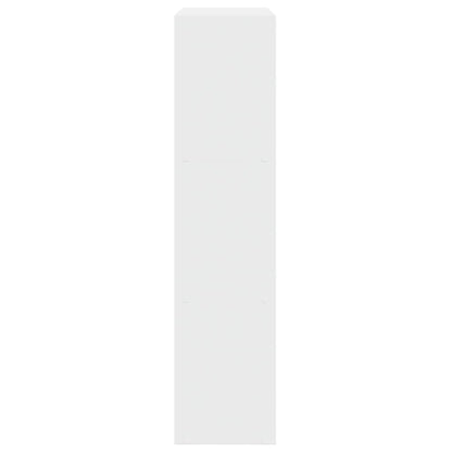 vidaXL Étagère séparateur de pièce 3 niveaux Blanc 123x29x123 cm Bois d'ingénierie