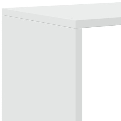 vidaXL Étagère séparateur de pièce 3 niveaux Blanc 123x29x123 cm Bois d'ingénierie