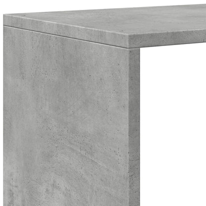 vidaXL Bibliothèque-séparateur de pièce à 3 niveaux gris béton 123x29x123 cm