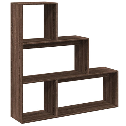 vidaXL Étagère séparateur de pièce 3 niveaux Chêne marron 123x29x123 cm
