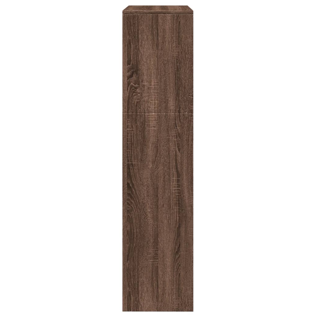 vidaXL Étagère séparateur de pièce 3 niveaux Chêne marron 123x29x123 cm