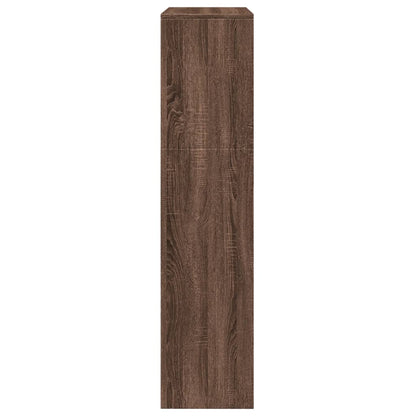 vidaXL Étagère séparateur de pièce 3 niveaux Chêne marron 123x29x123 cm