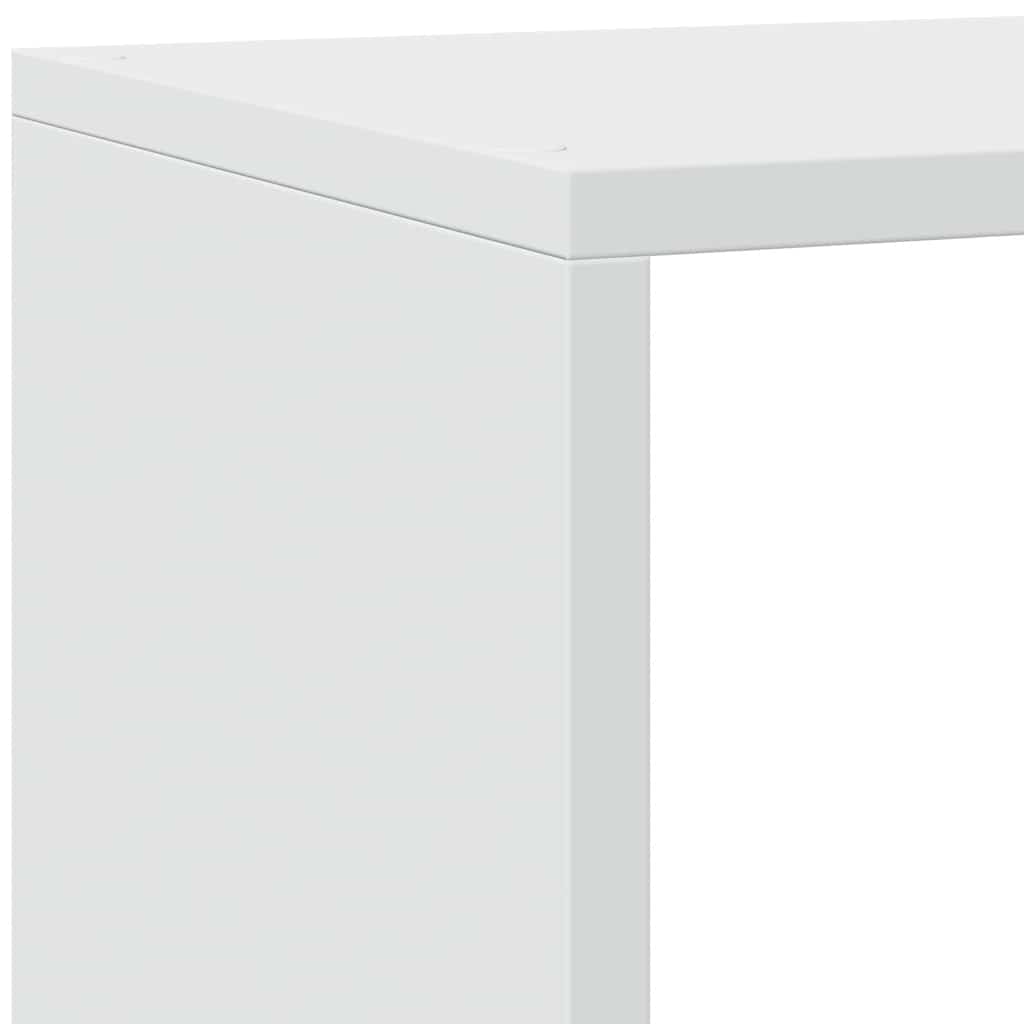 vidaXL Bibliothèque-séparateur de pièce 4 niveaux blanc 143,5x29x143,5 cm