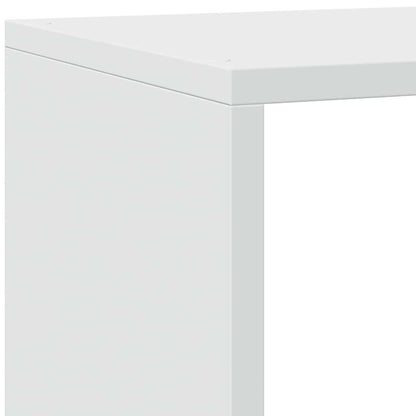vidaXL Bibliothèque-séparateur de pièce 4 niveaux blanc 143,5x29x143,5 cm