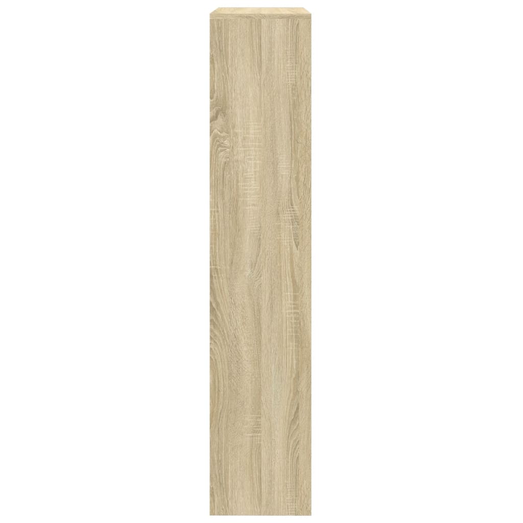 vidaXL Bibliothèque de séparation à 4 niveaux chêne Sonoma 143,5x29x143,5 cm