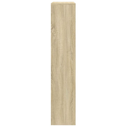 vidaXL Bibliothèque de séparation à 4 niveaux chêne Sonoma 143,5x29x143,5 cm