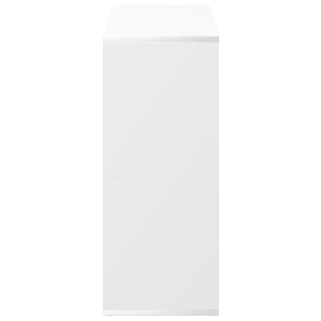 vidaXL Raumteiler Bücherregal Weiß 69,5 x 29 x 69,5 cm Holzwerkstoff