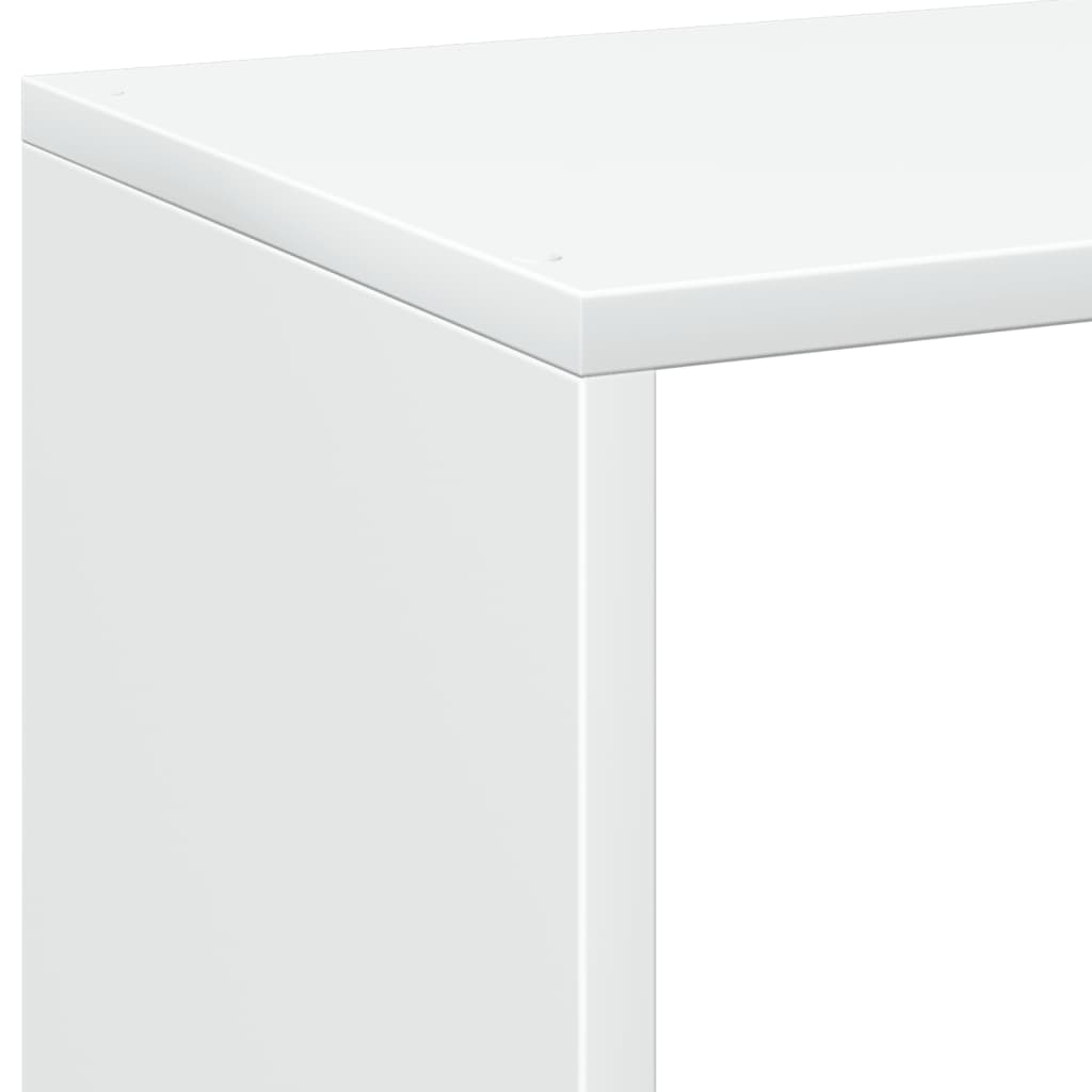 vidaXL Raumteiler Bücherregal Weiß 69,5 x 29 x 69,5 cm Holzwerkstoff